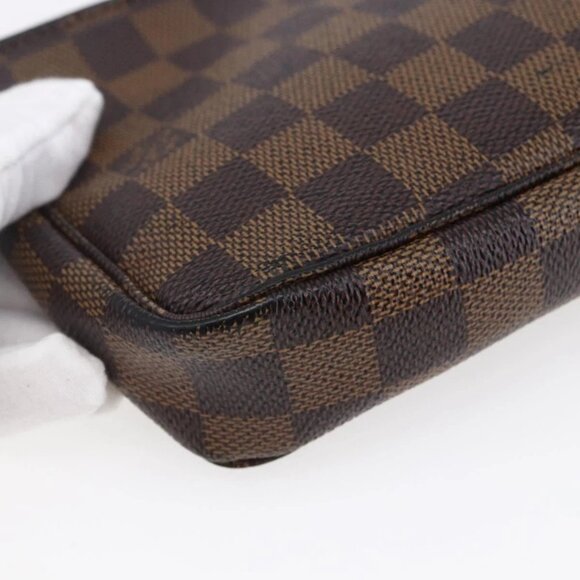 LOUIS VUITTON Damier Ebene Pochette Accessoires Pouch N41206 LV Auth 147934 - Picture 5 of 16